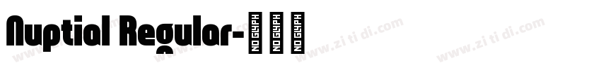 Nuptial Regular字体转换